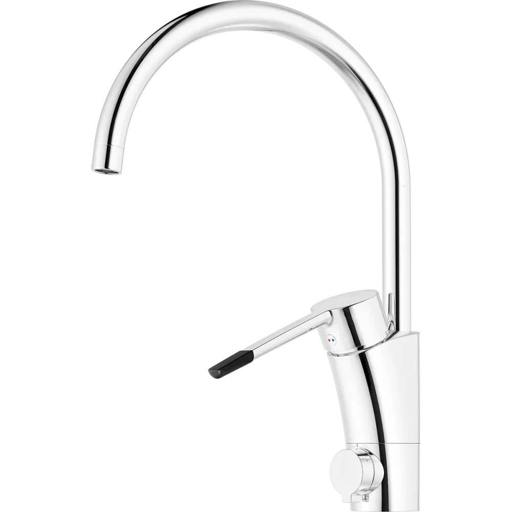 Mora MMIX II Care 332161 Köksblandare diskmaskinsavstängning, förlängd spak, krom
