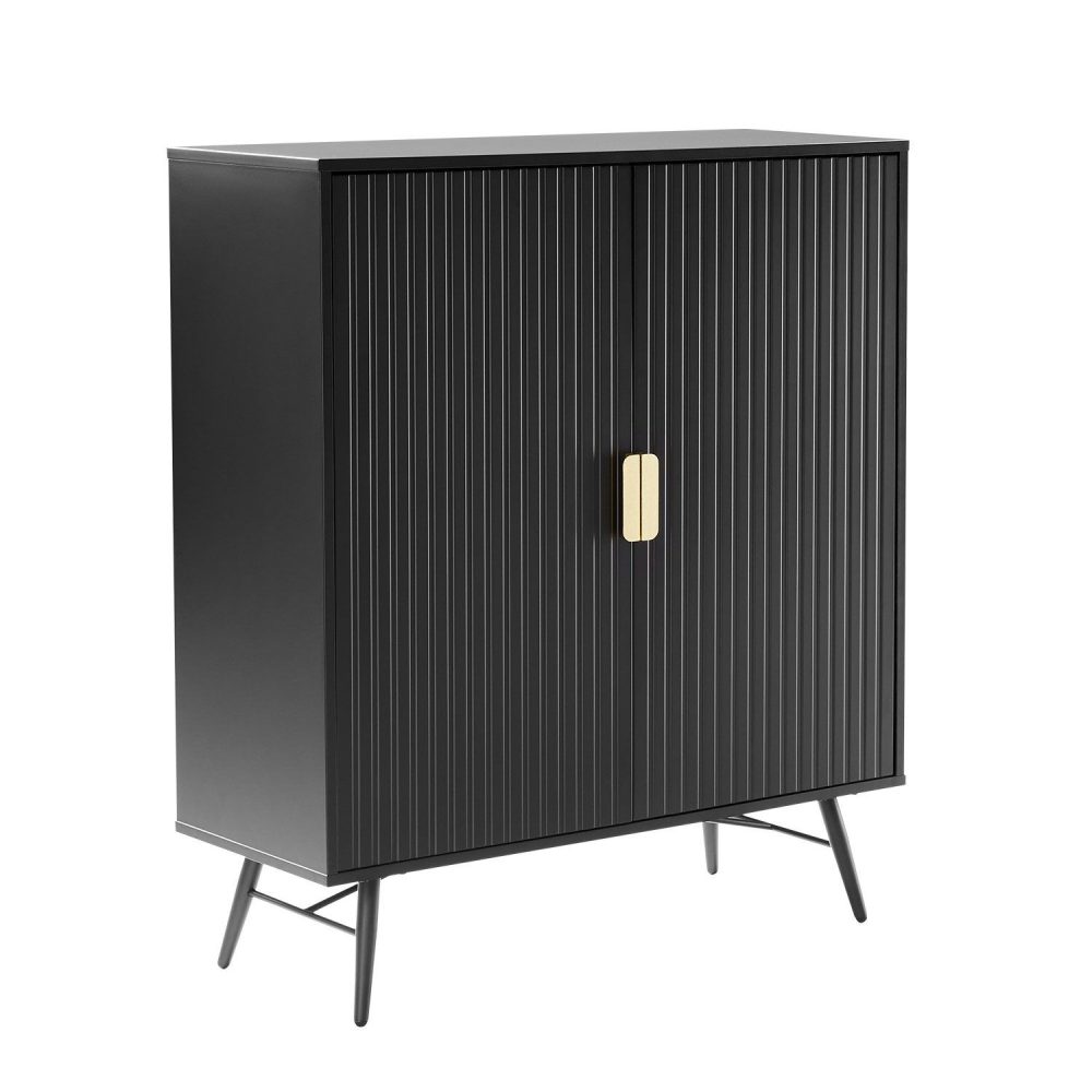 Sideboard Pixar svart 100x40x115 cm