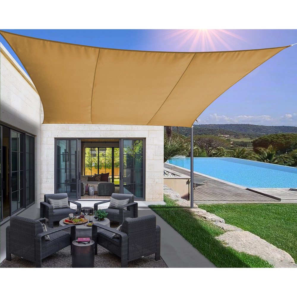 Solsegel 3x3m | Kvadratiskt | Beige