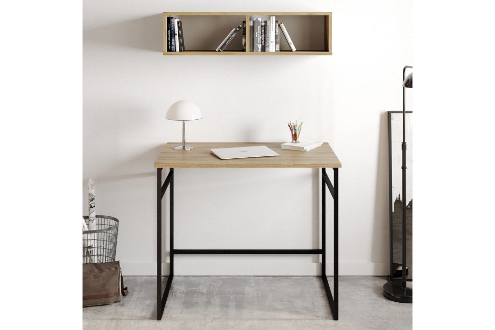 Klingbo Skrivbord 90 cm med Förvaring Vägghylla