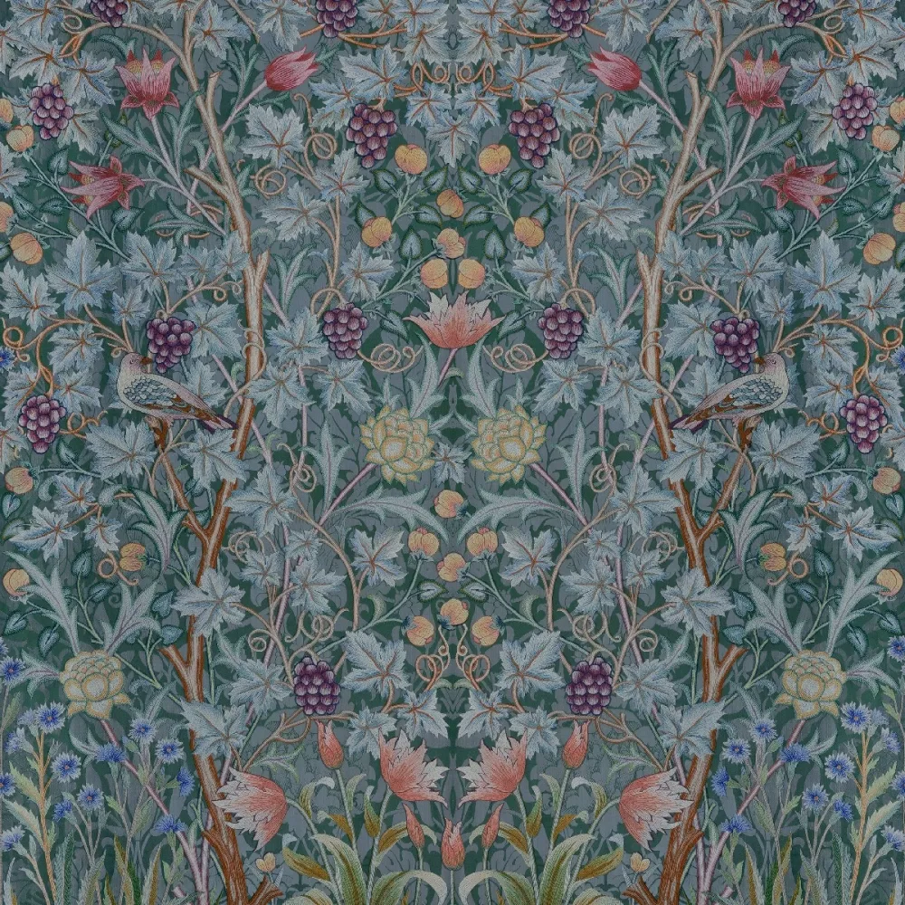 Hidden Treasures vol 2 Vine Embroidery Ht84002 1.96x2.7m Turkos Fototapet - Midbec | Stuvbutiken - Bild 2