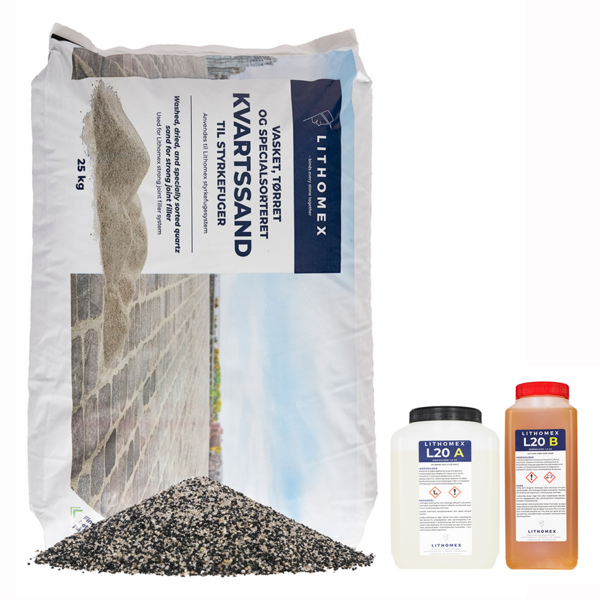 HÅRDFOG BENDERS LITHOMEX HEAVY L20 GRÅ, 25+2,5KG