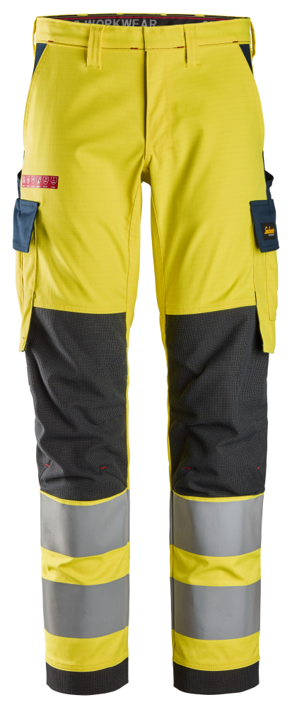ARBETSBYXA STRETCH PW HV KL2 GUL/MARIN STL: 96