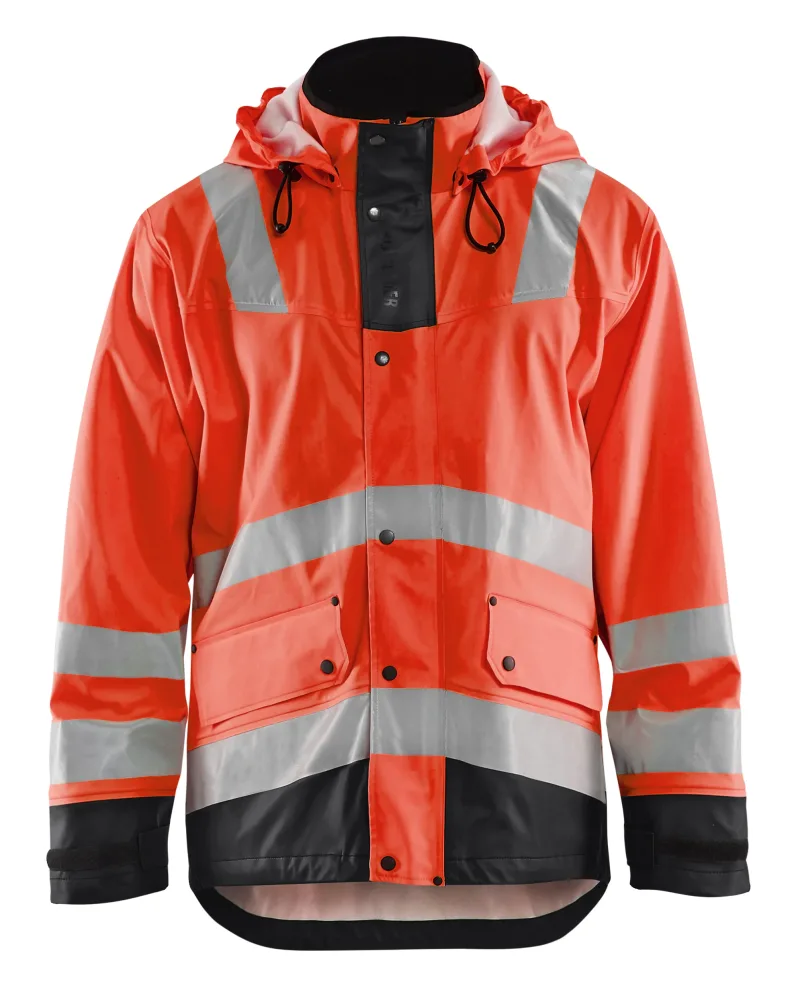 Blåkläder 430220035599XXL Regnjacka varsel, röd/svart XXL - Bild 2