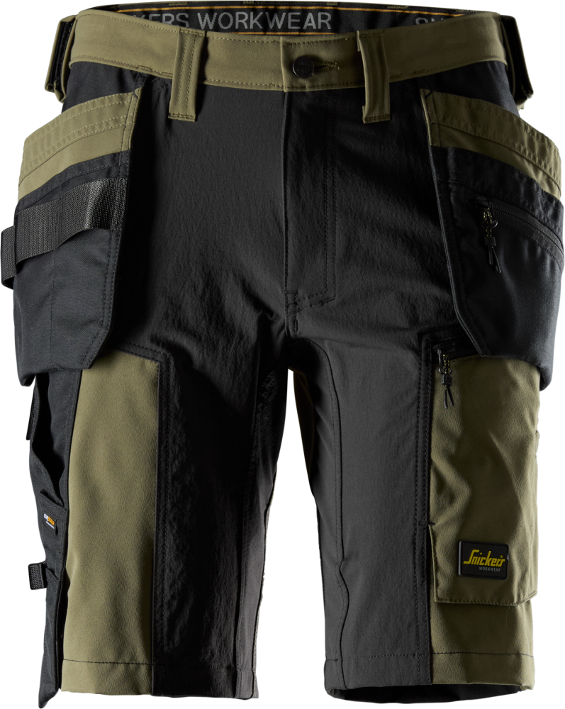 STRETCHSHORTS AW HF KHAKIGRÖN/SVART STL 58