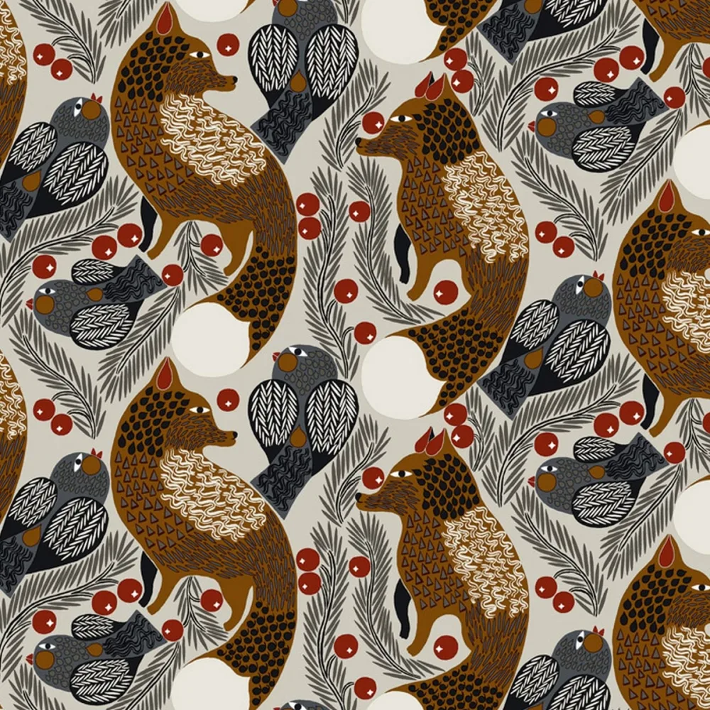Marimekko 6 Ketunmarja 25175 Beige Tapet - Midbec | Stuvbutiken - Bild 2