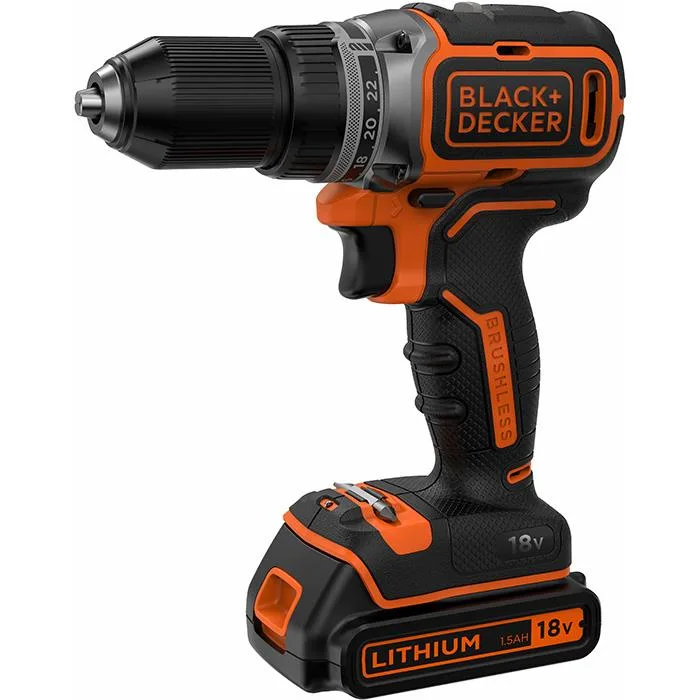 Black & Decker BL186KB-QW Skruvdragare med batteri och laddare