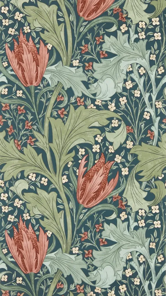 Morris & Co - Lent Lily Indigo Madder
