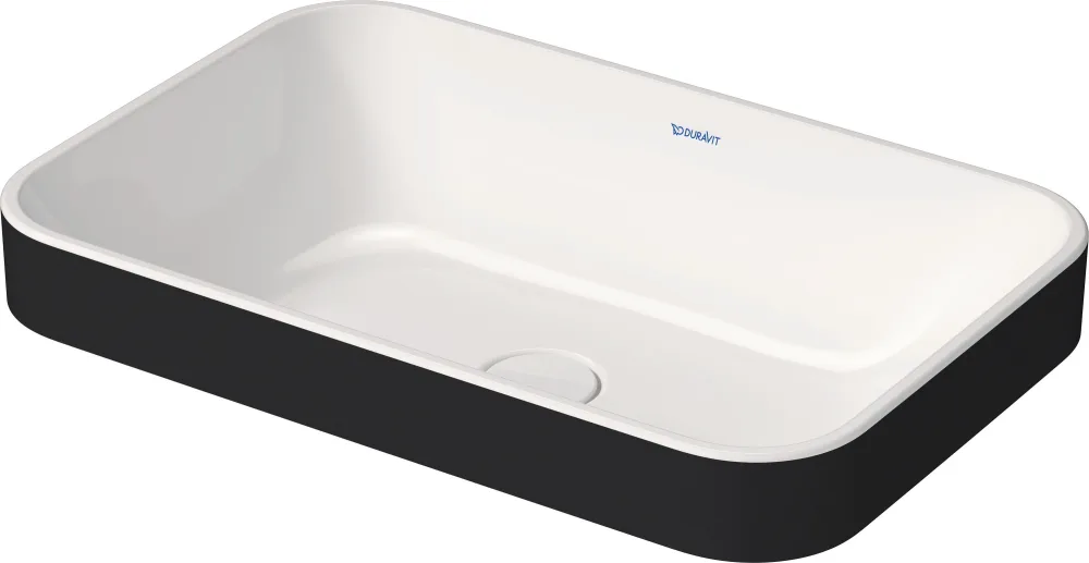 Duravit Happy D.2 Tvättställ 600x400 Vit/Antracit matt - Bild 2
