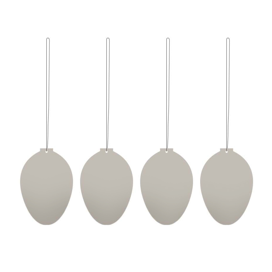 Easter Deco ägg påskdekoration 4-pack, Sand