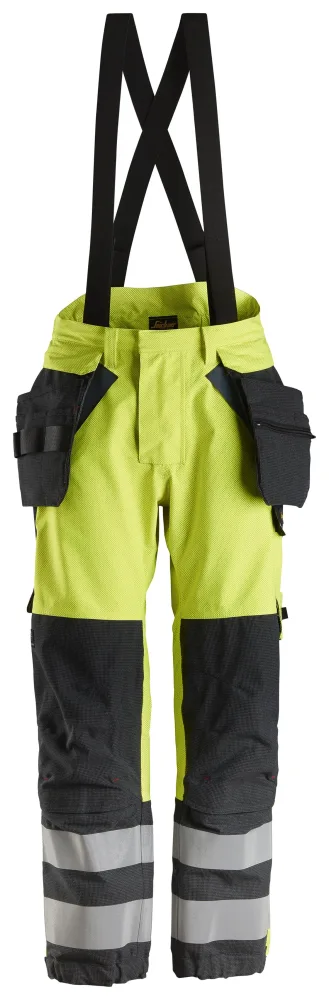 Snickers Workwear 6568 ProtecWork Arbetsbyxa Hi-Viz gul/blå XS