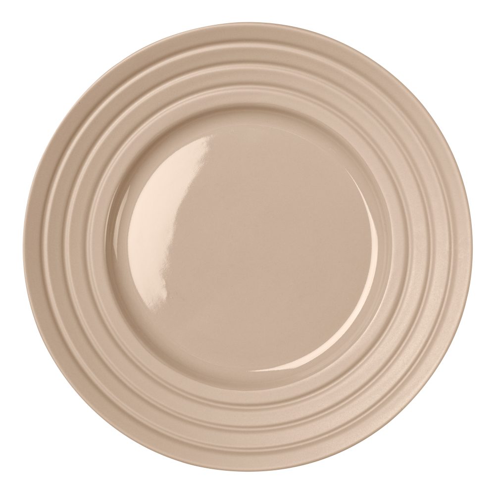 Lines tallrik Ø27 cm, Beige