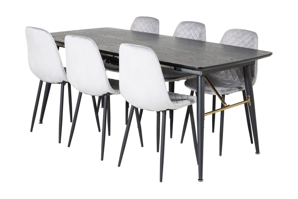 Irunea Förlängningsbar Matgrupp 180 cm inkl 6 Ypas Stolar