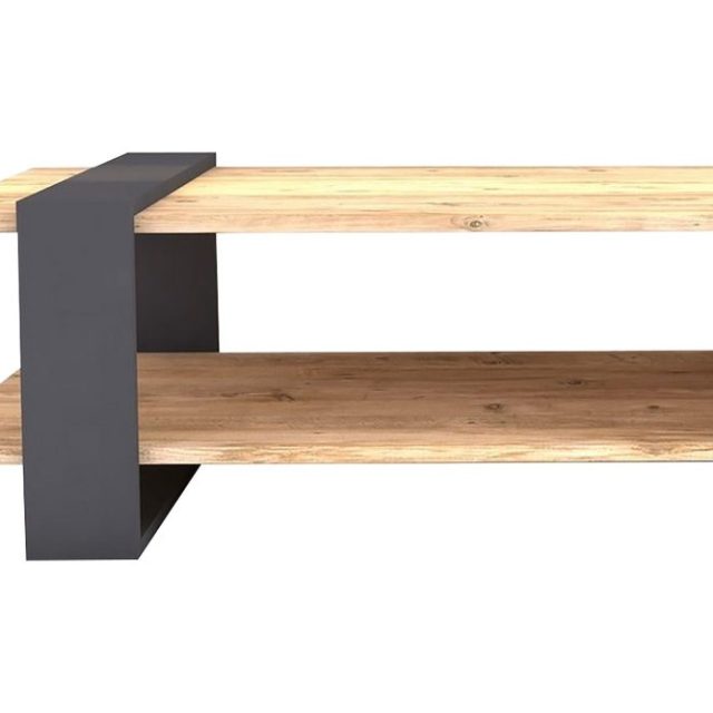 Terasa Soffbord 80 cm med Förvaring Hylla