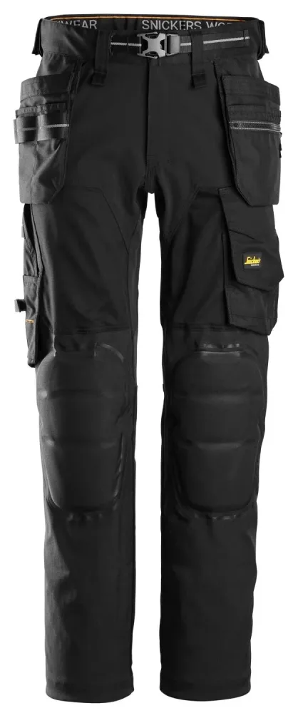 Snickers Workwear 6590-0404 AllroundWork Arbetsbyxa svart, stretch 92