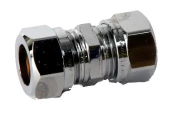 Vatette FG031050320 Klämringskoppling rak, förkromad, förminskad 15 x 10 mm