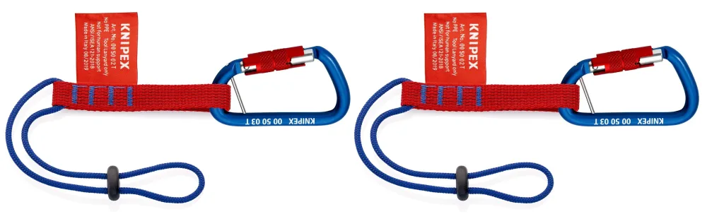 Knipex 00 50 06 T BK Adapterslinga med karbinhake, 2-pack