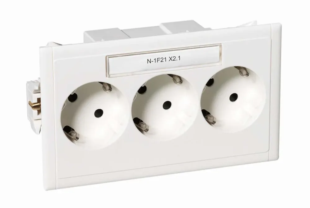 Schneider Electric 5940150 Masteruttag 3-vägs, data Vit - Bild 2