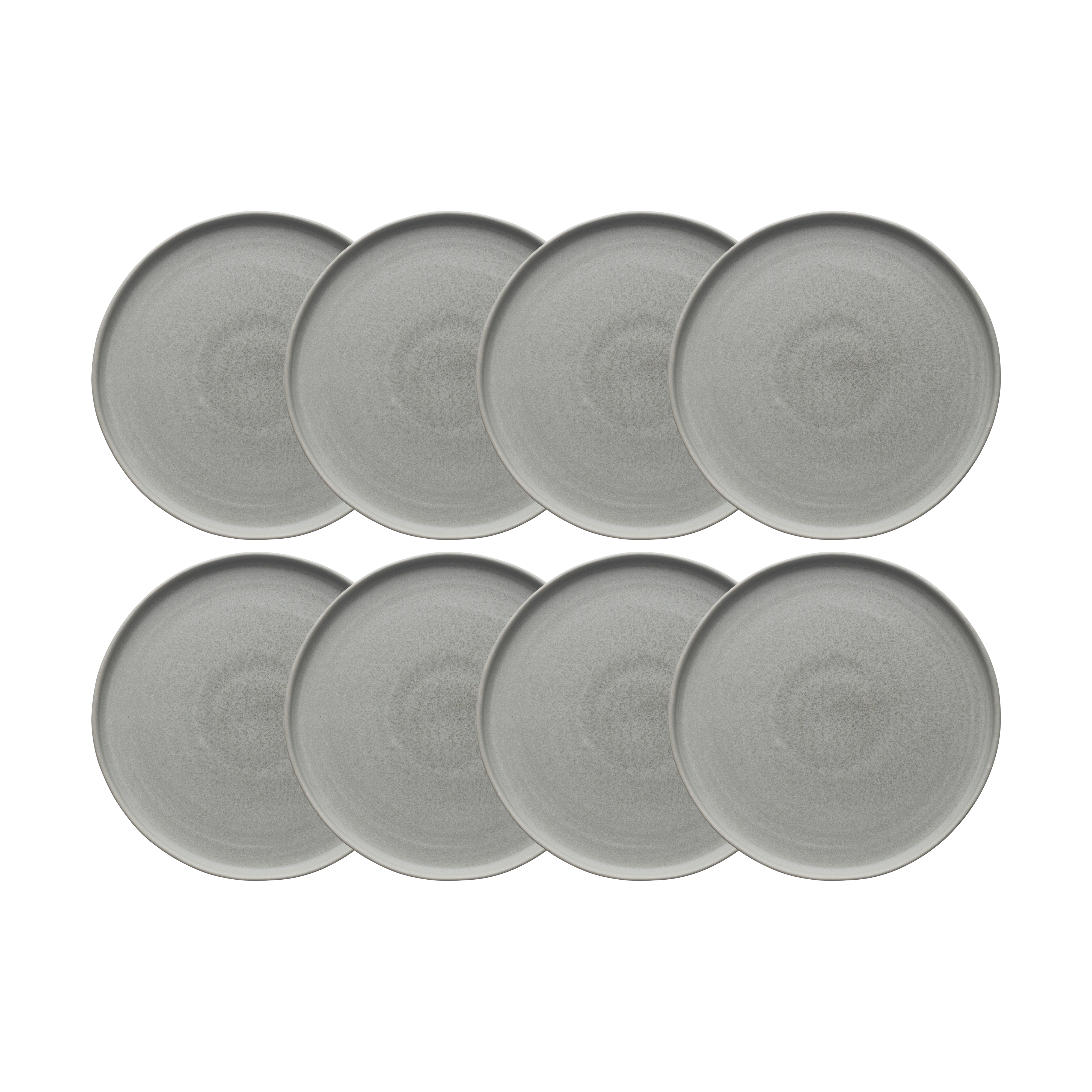 Sandsbro mattallrik ljusgrå, Ø26 cm, 8-pack