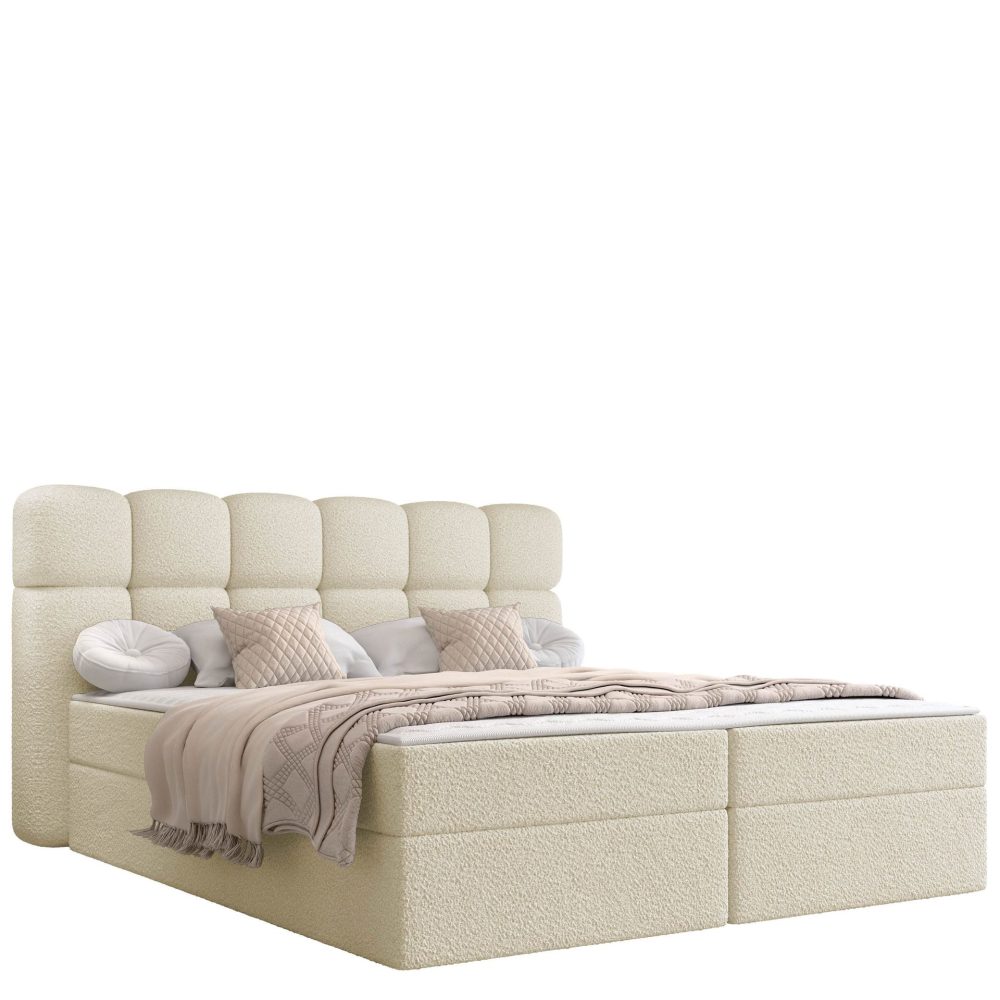 Varlen Komplett Sängpaket Kontinentalsäng med förvaring 180x200 cm Rutad