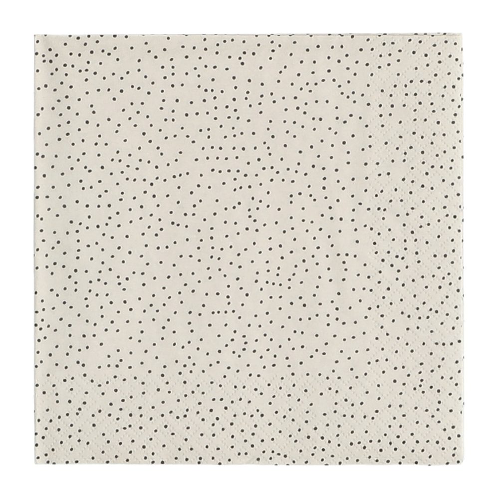 Grain servett 33x33 cm 20-pack, Sand-black