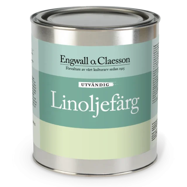 Linoljefärg utvändig 1 L Oxidblå 1A-29