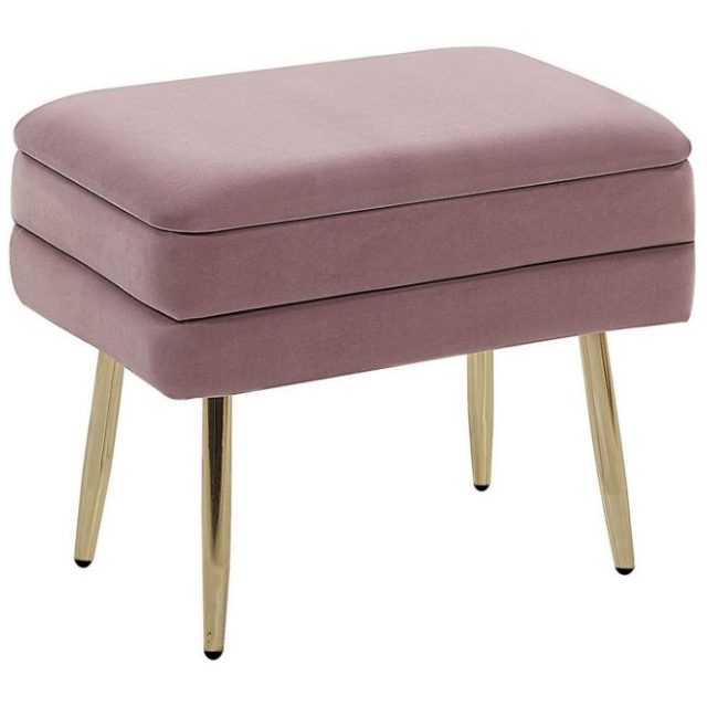 Förvaringsbänk Odessa Rosa/guld