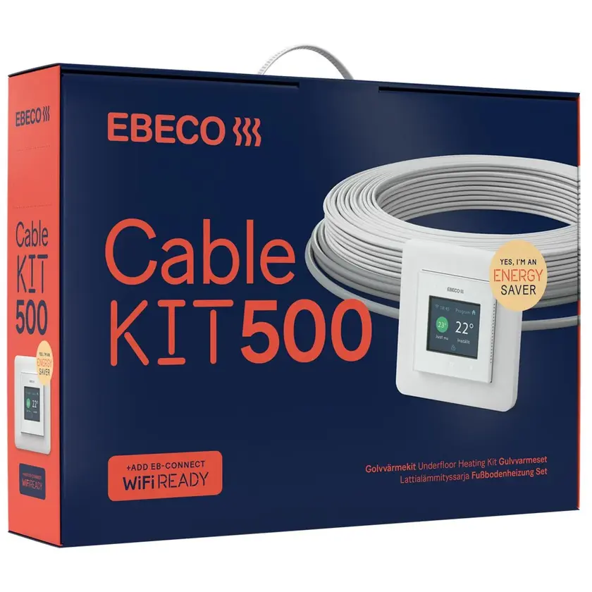 Golvvärmepaket - Cable kit 500 - 58m/650W