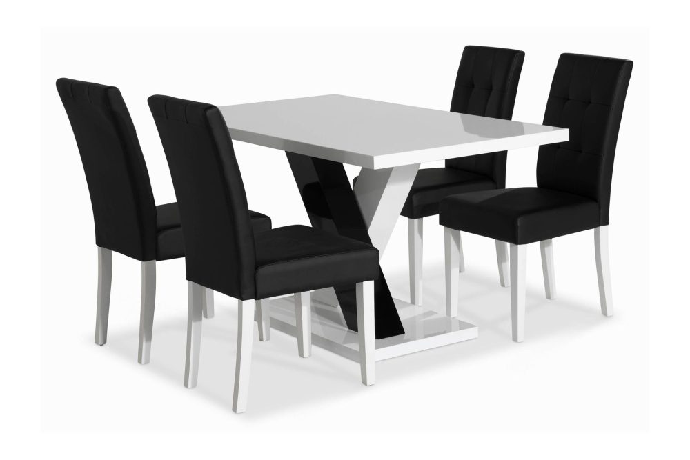 Cesi Matgrupp 140 cm med 4 Viktor Stol