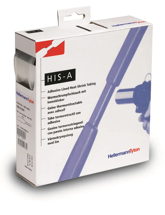 Hellermann Tyton HIS-A Krympslang 3:1, transparent 24/8 mm, 3 m
