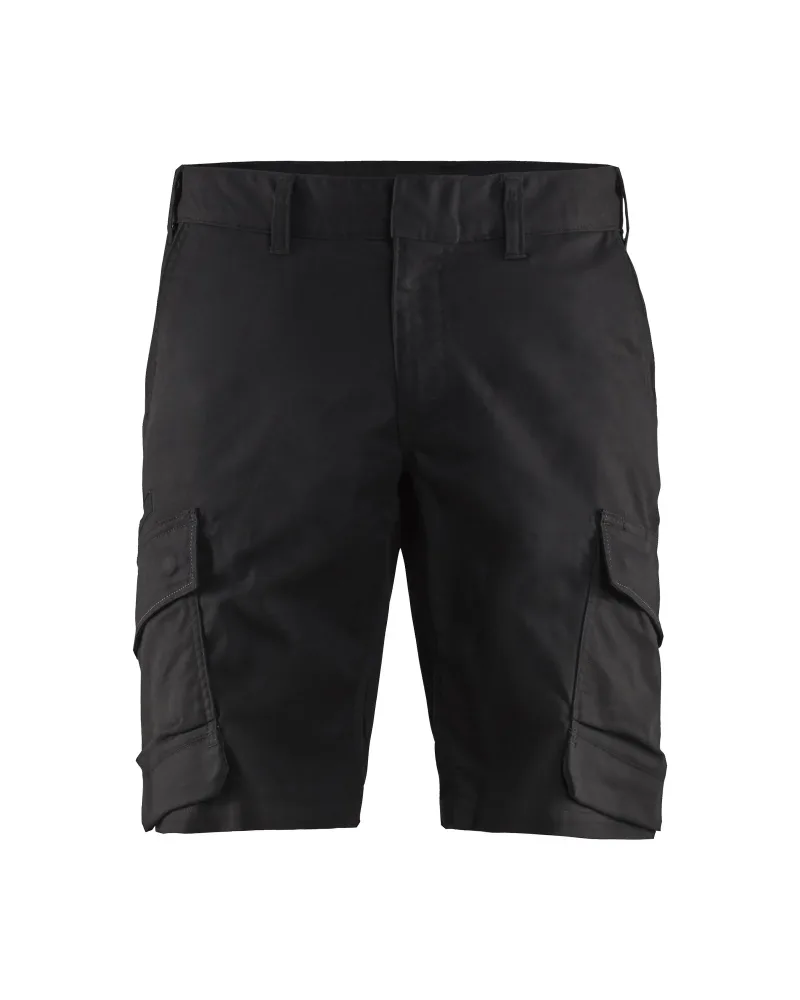 Blåkläder 1446-1832 Arbetsshorts svart, stretch C60