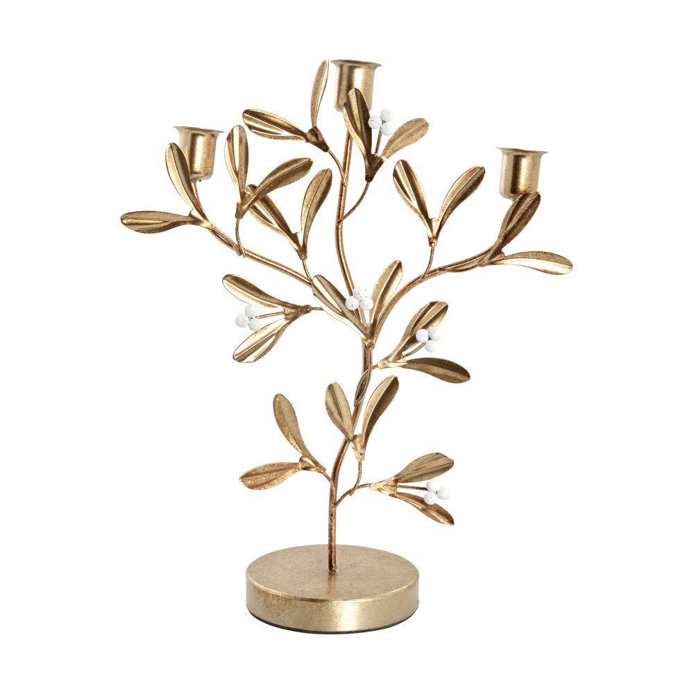 Missia ljusstake 34 cm, Light gold