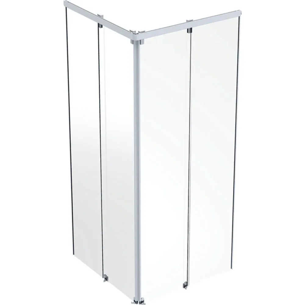 Contura Showerama 10-5 Duschvägg 90 x 90 x 200 cm, kvadratisk Aluminium/klarglas - Bild 2