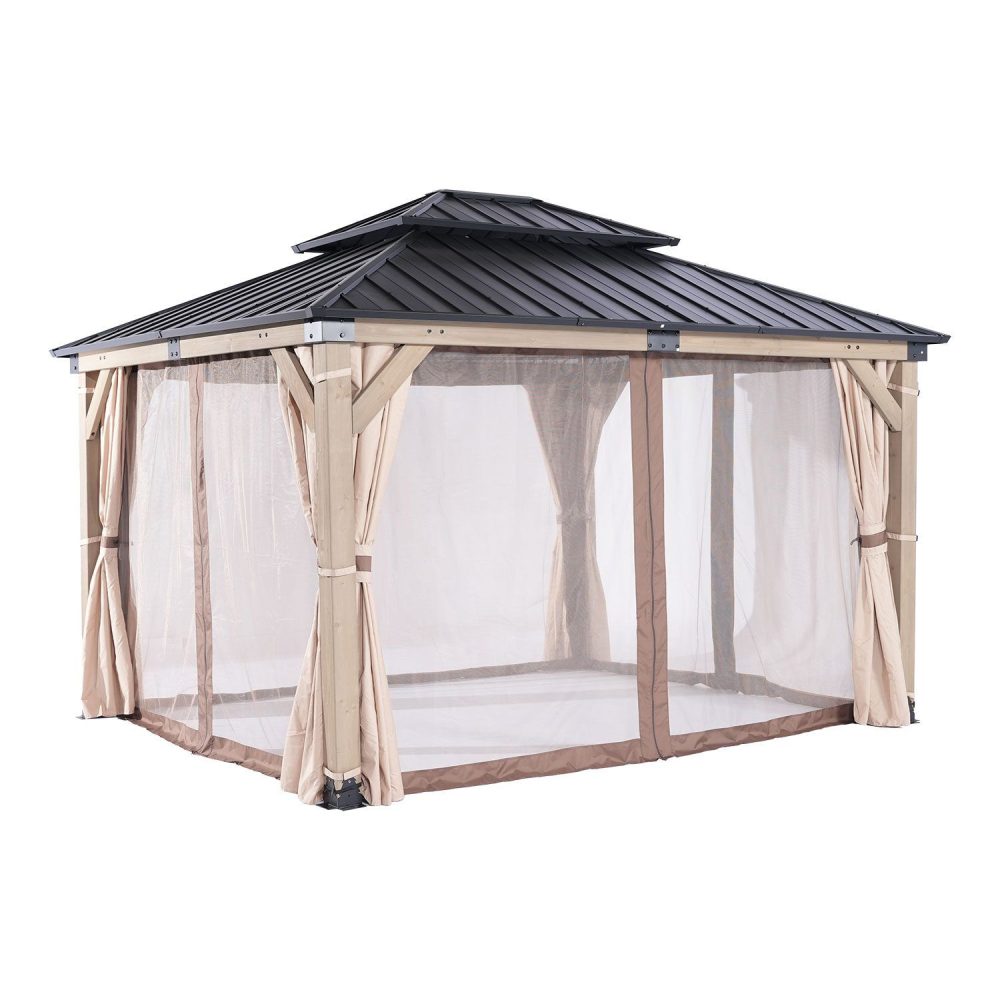 Myggnät för paviljong Cedar 3,36x3,9 m