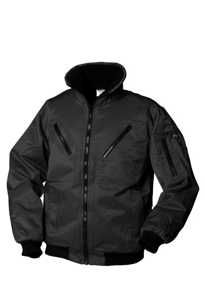 TRÖJA TOP SWEDE ZIP ULLFROTTE M