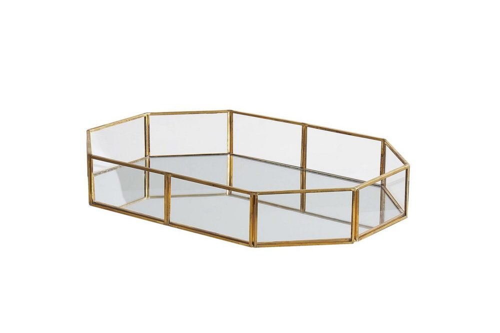 Bricka Chabris Guld/transparent