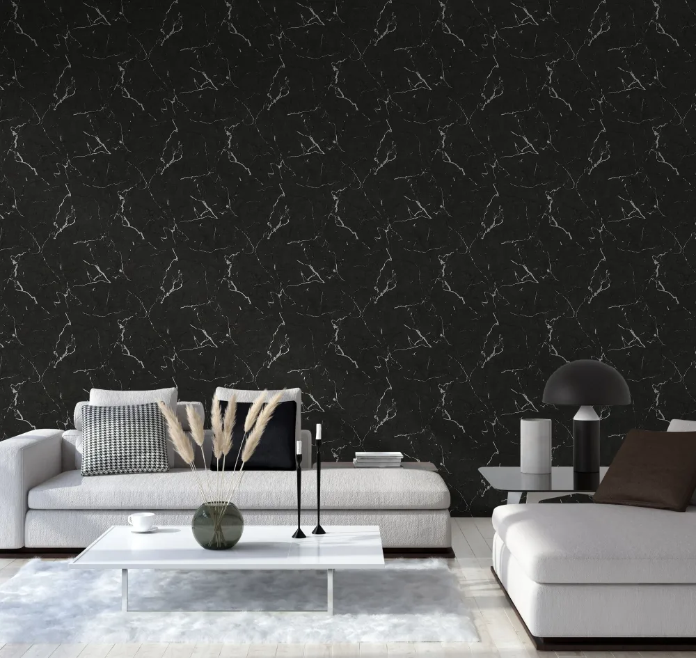 Living Walls Best of Wood´n Stone III T8552 Tapet Grå/svart