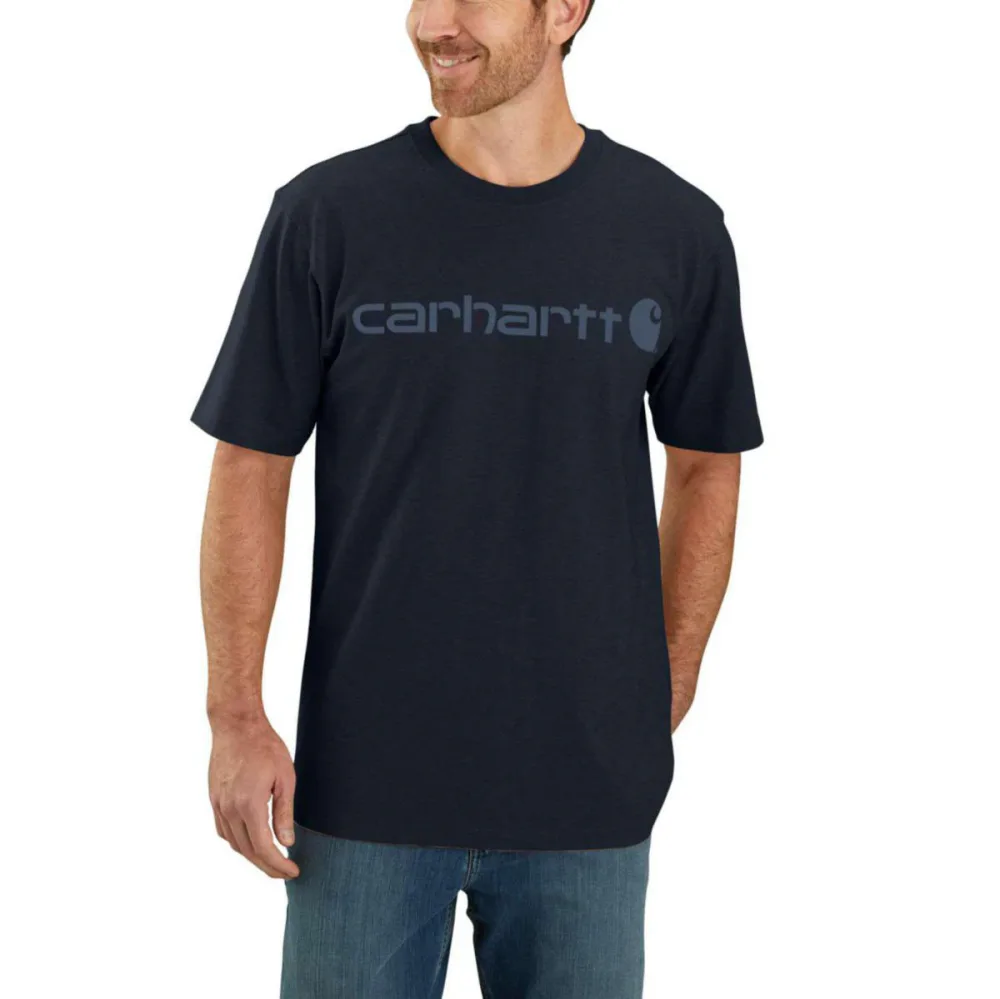 Kjøp Carhartt T-skjorte Logo, marinblå