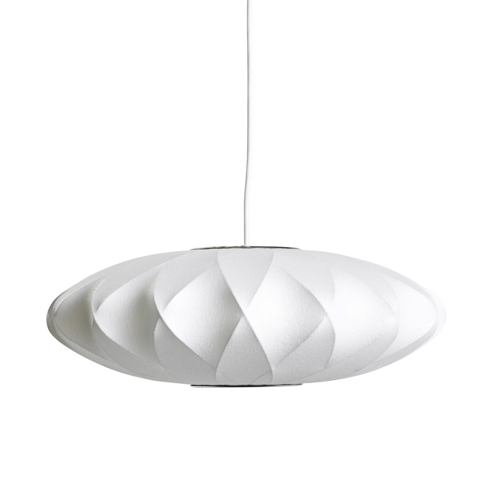Nelson Bubble Saucer crisscross pendel S, Off white