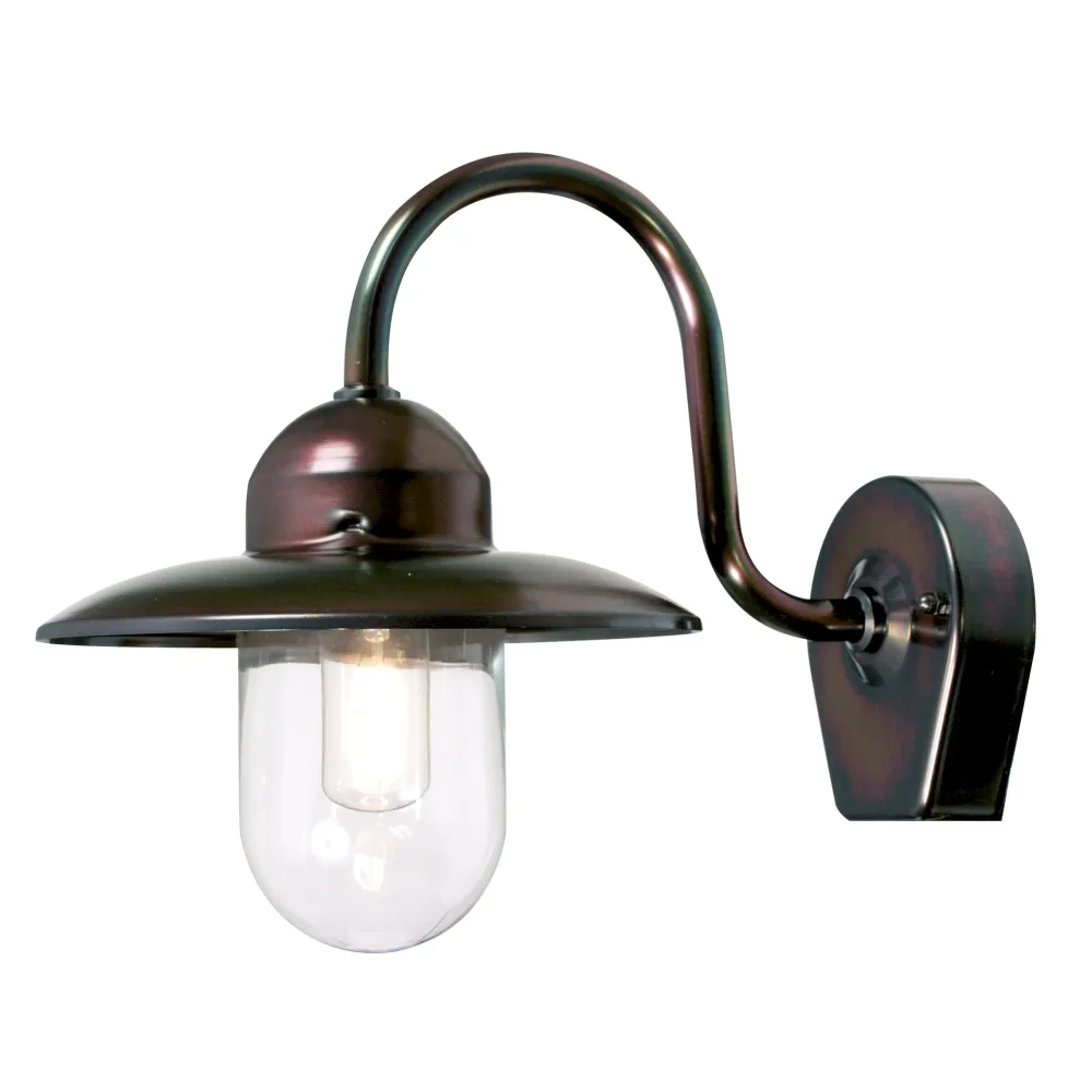 Westal Nisse Väggarmatur 300 x 230 mm, E27 Svart, klart glas