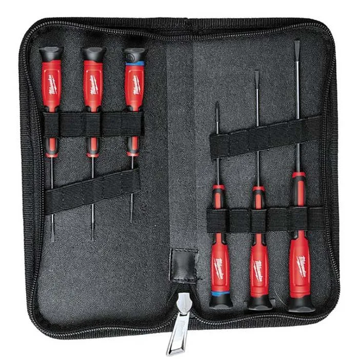 Milwaukee Precision Precisionsskruvmejselsats 6-pack