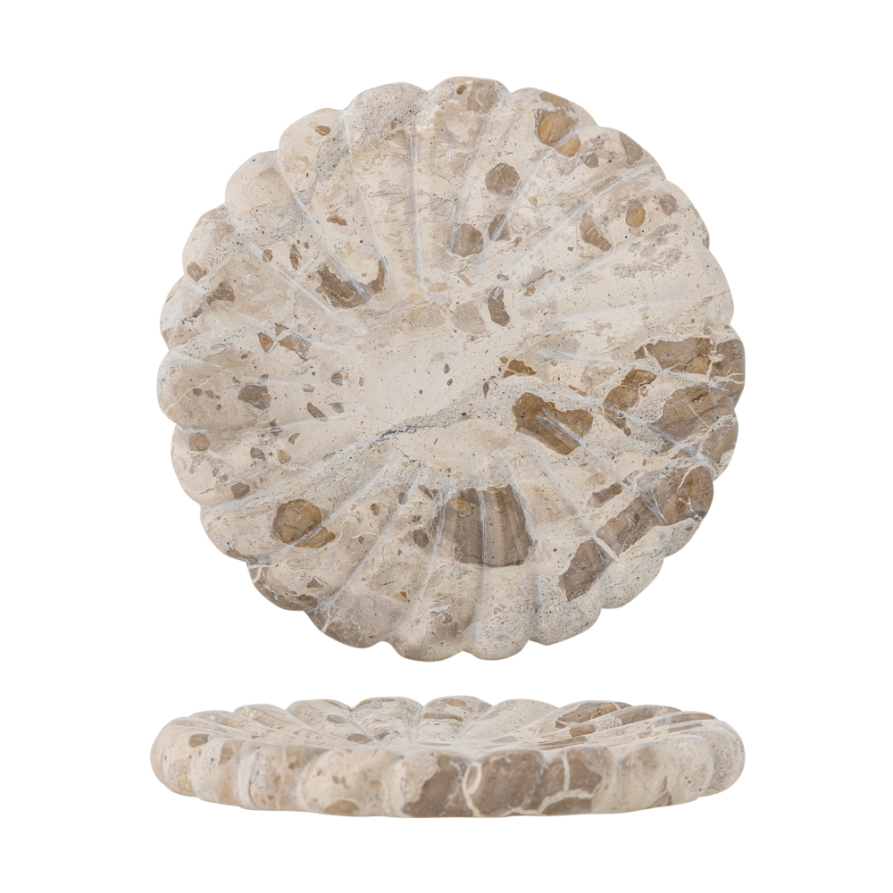 Marlie bricka marmor Ø22,5 cm, Natur