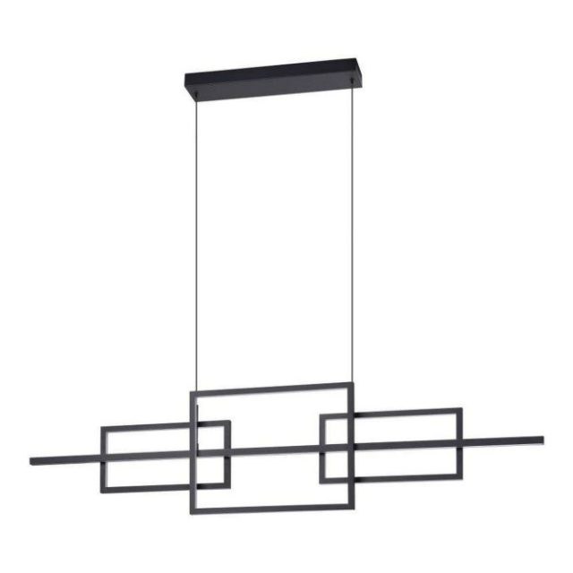 Takpendel Eglo Puebla Svart/Vit 150 cm