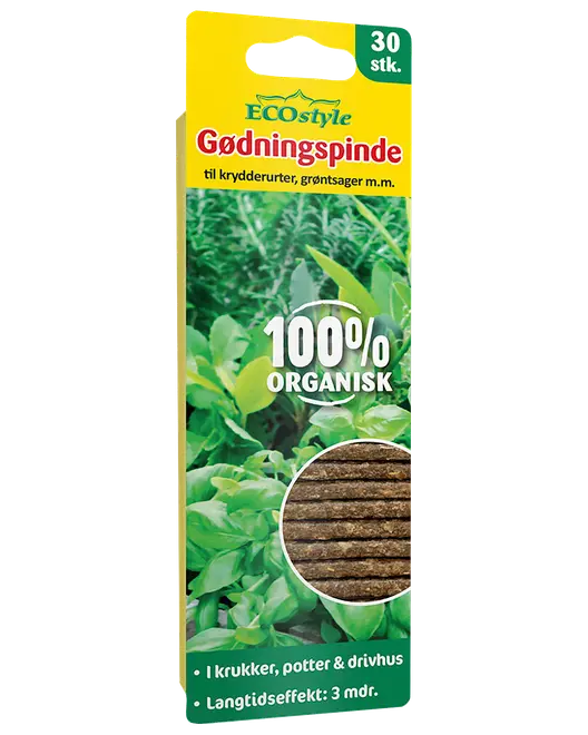 ECOstyle Gödningspinnar för örter 30-pack