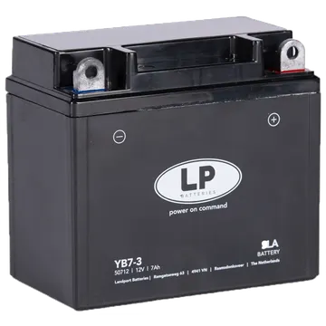 LP Batteries LPYB7-3 Startbatteri 12V, 7 Ah