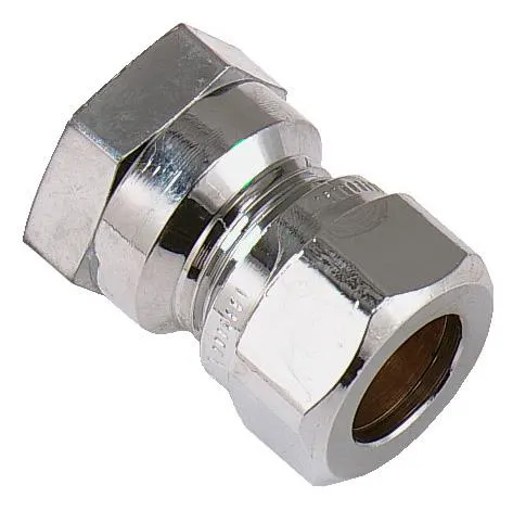 Vatette FG033033520 Klämringskoppling rak, förkromad Ansl. 15 (1/2") 33.5 mm