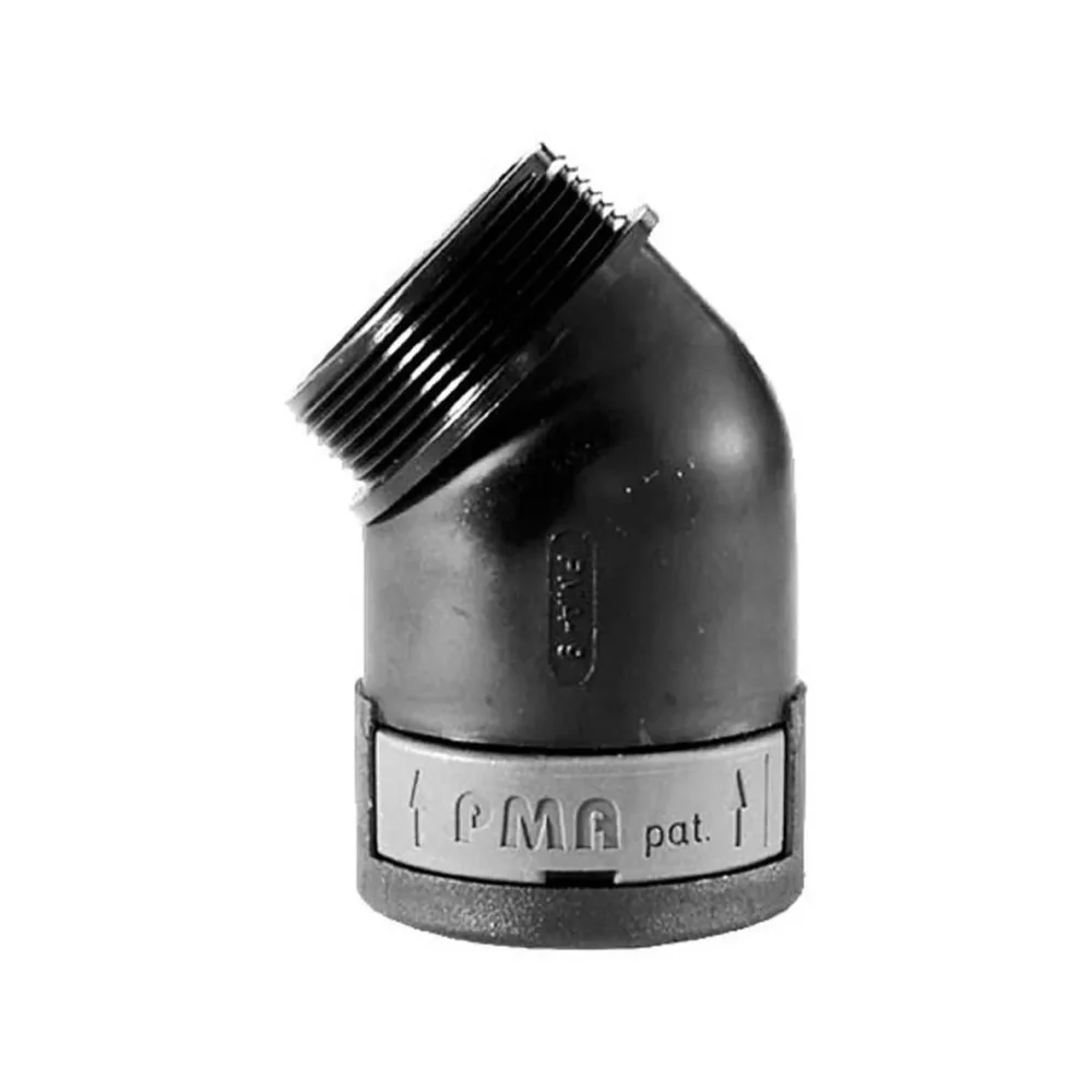 Rutab 1410661 Förskruvning vinklad 45°, PG-gänga, IP66 50-pack, Ø12 mm