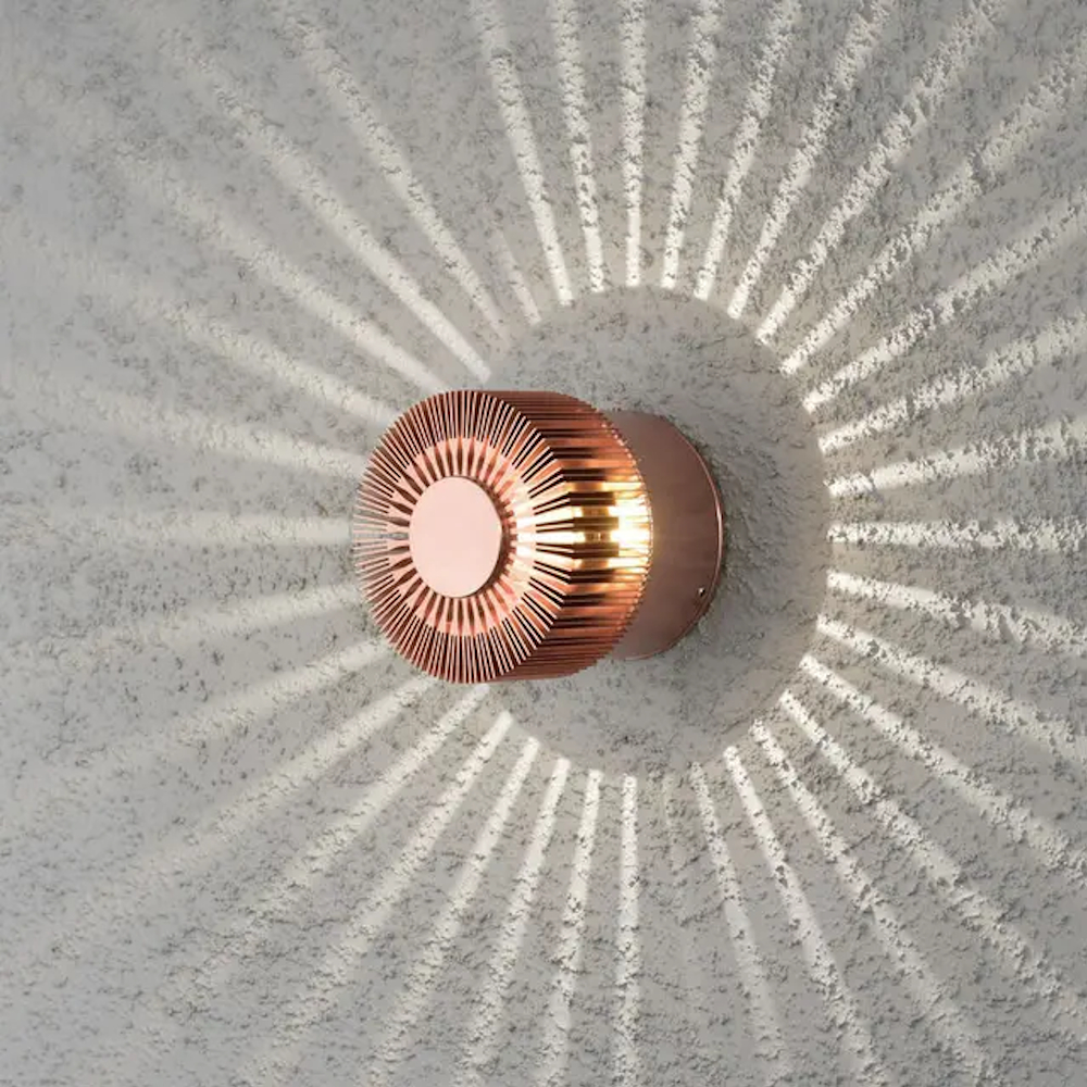 Monza Vägglykta LED 3W 230-240V IP54 Koppar Konstsmide