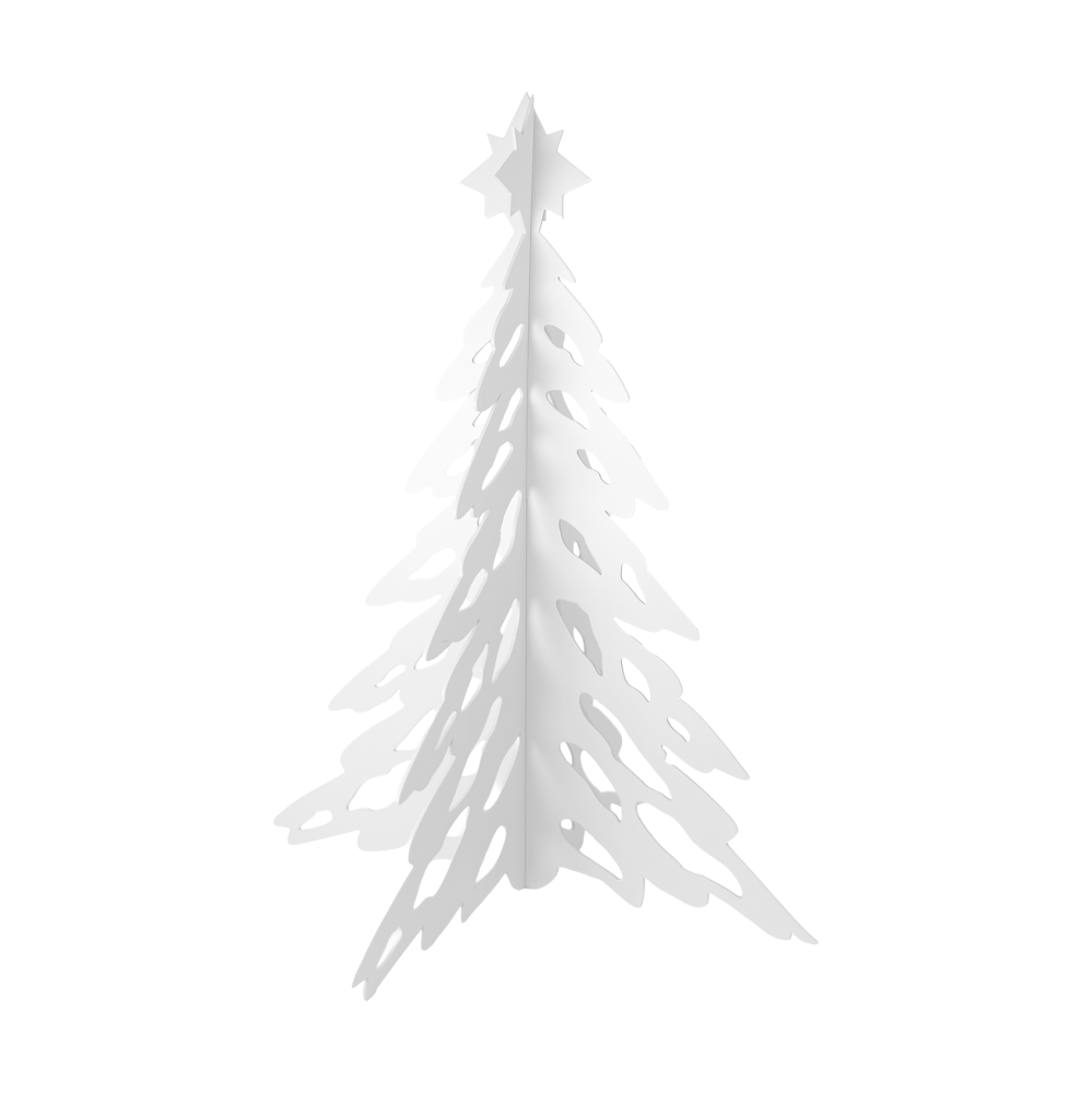Pinetree dekorationsgran 20 cm, Vit