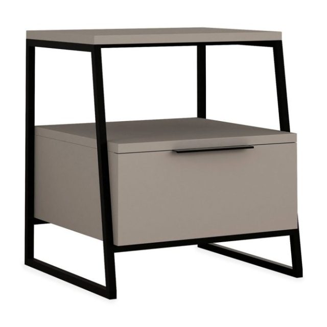 Bodsjö Sängbord 45 cm med Förvaring Hylla + Lucka